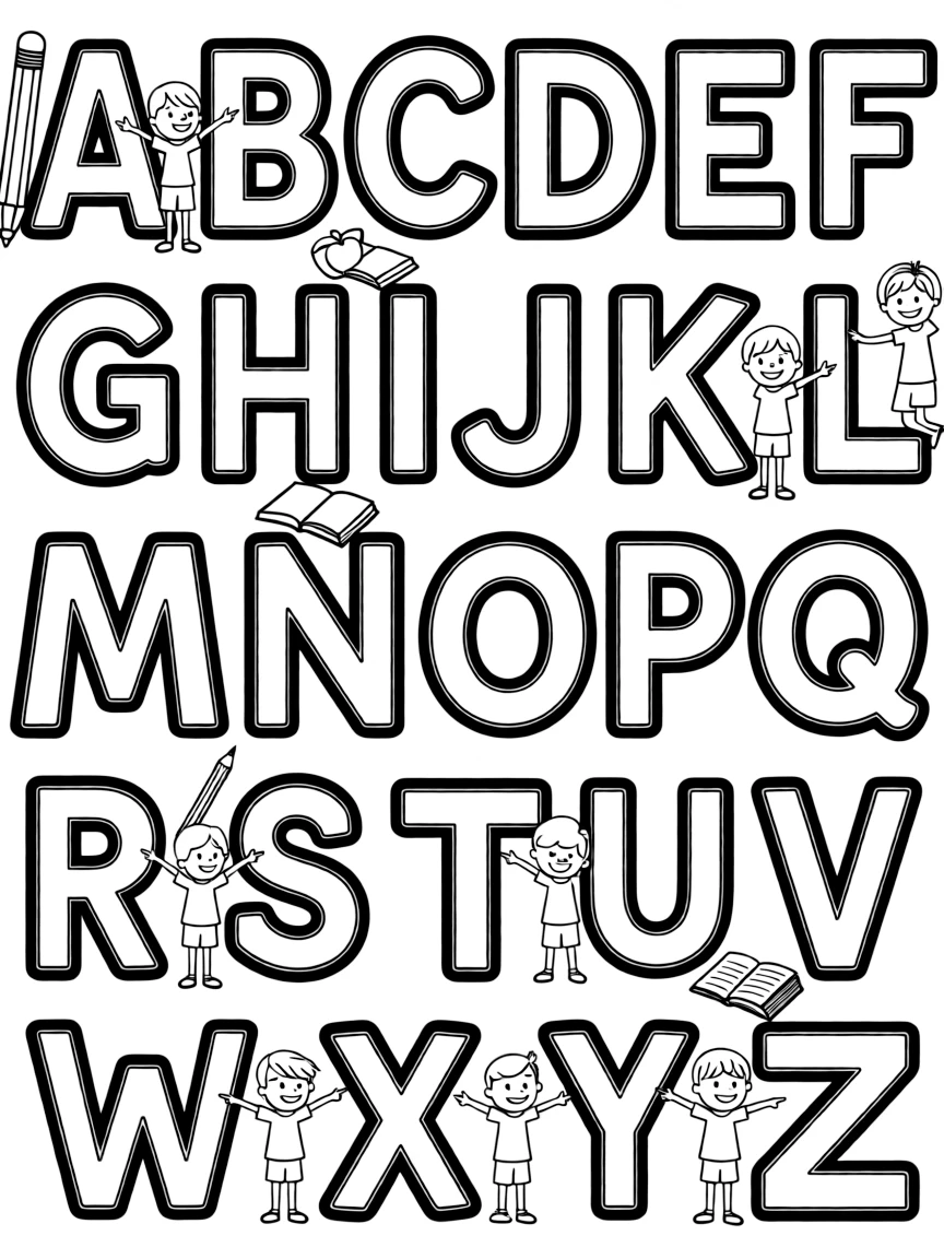 26 alphabet letters.
A B C D E F
G H I J K L
M N O P Q
R S T U V
W X Y Z