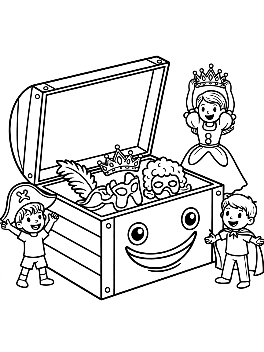 A happy costume chest.