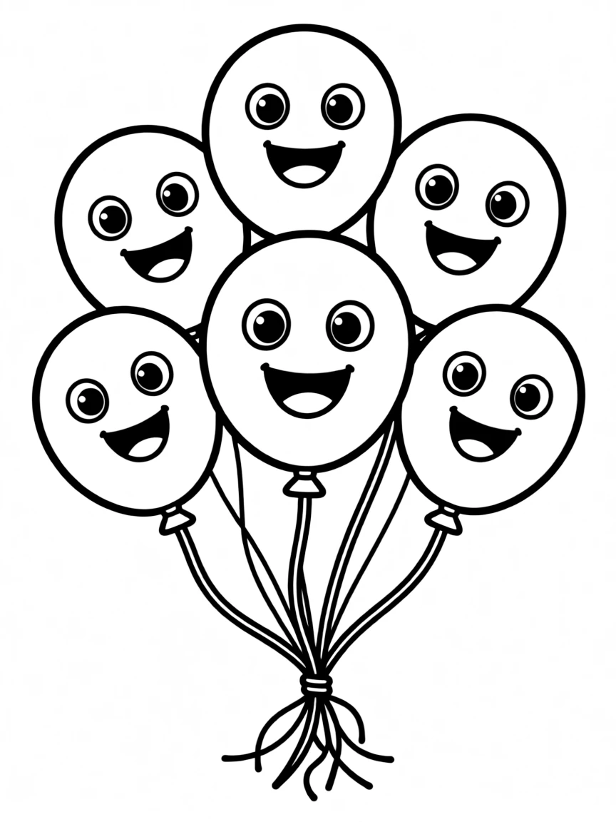 A happy bunch of balloons.