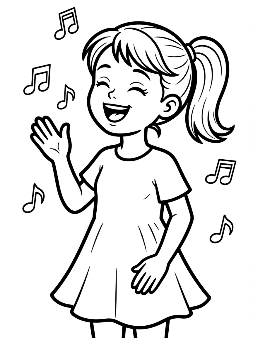 A child singing "If You're Happy and You Know It."