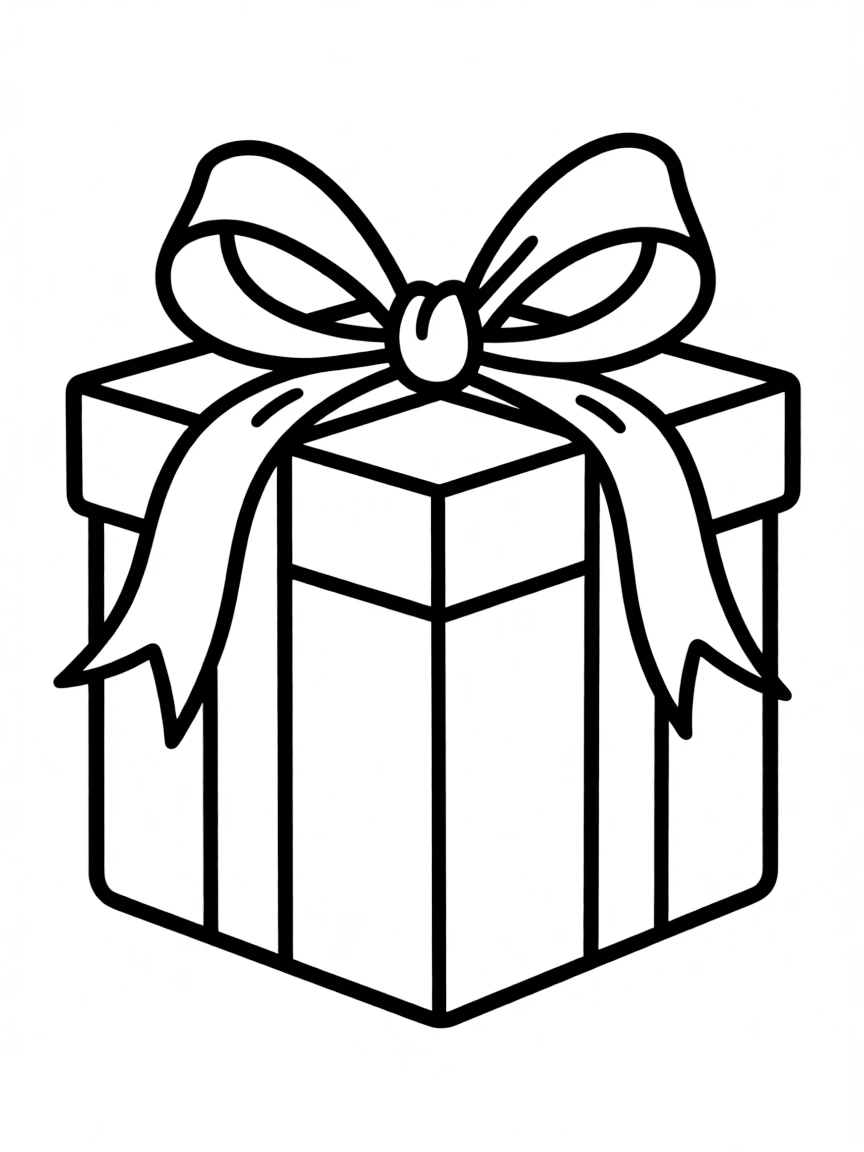A present wrapped with a bow.