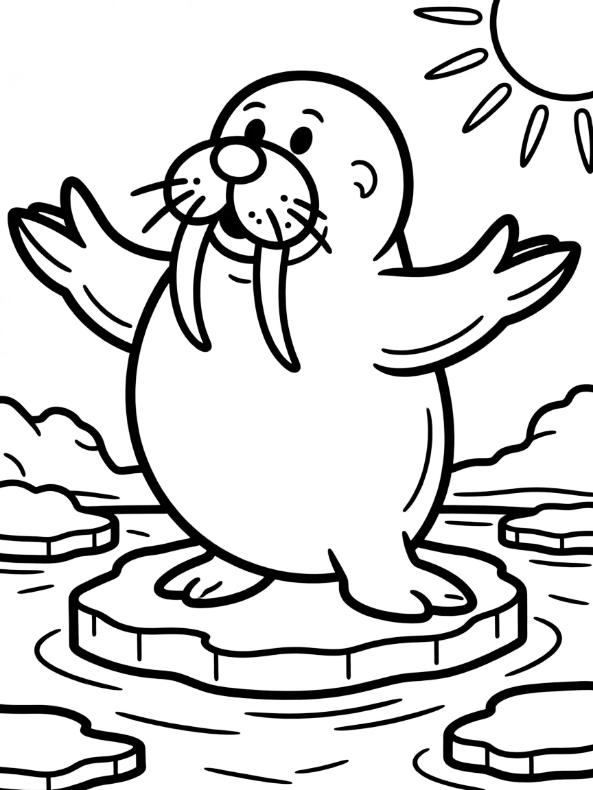 A friendly walrus.