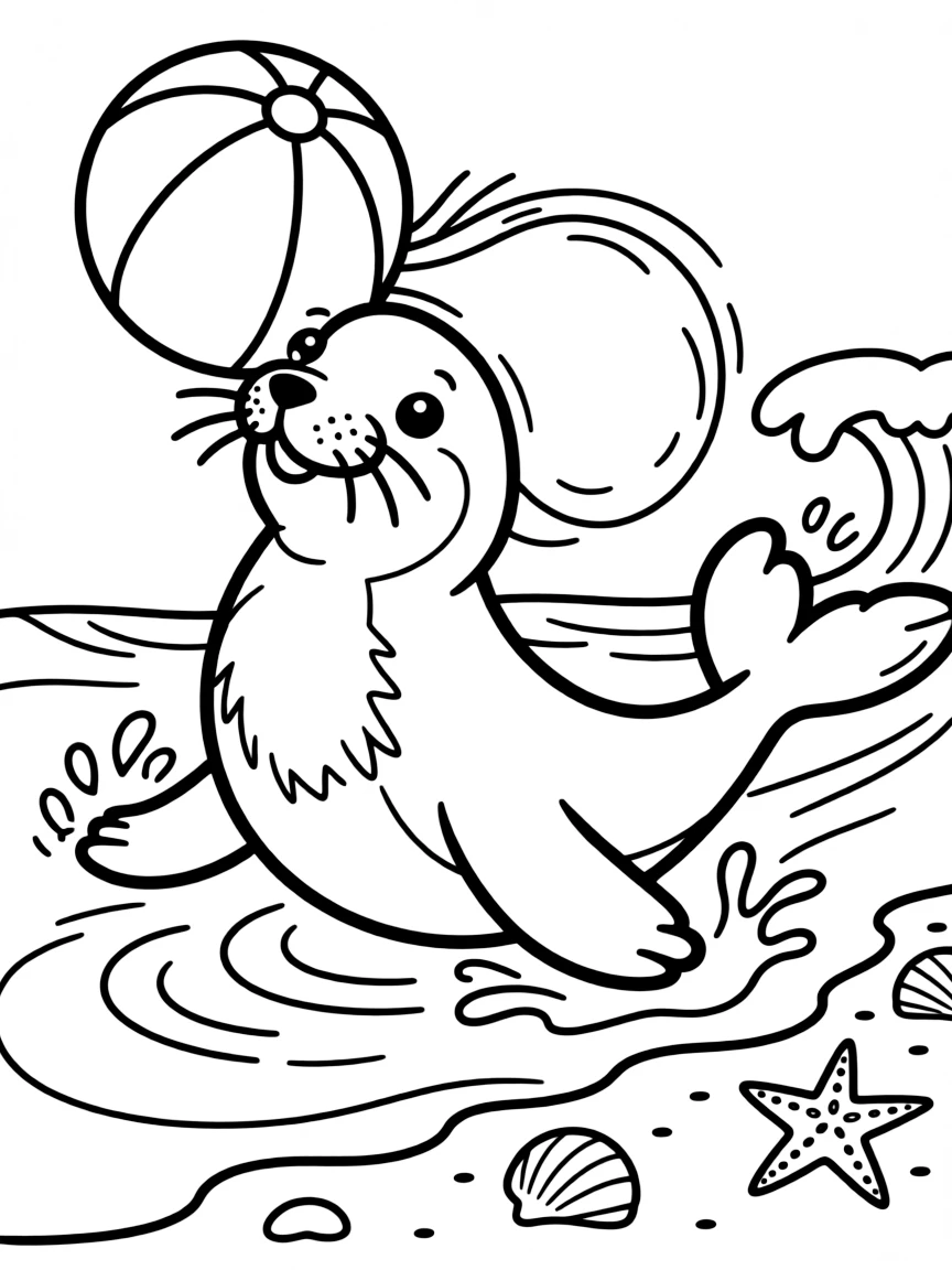 A playful seal.