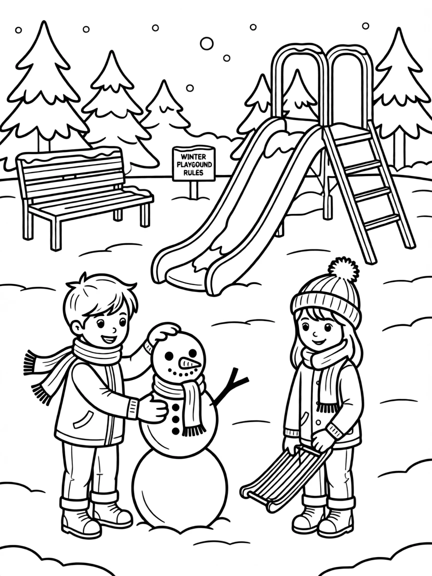 A winter playground.