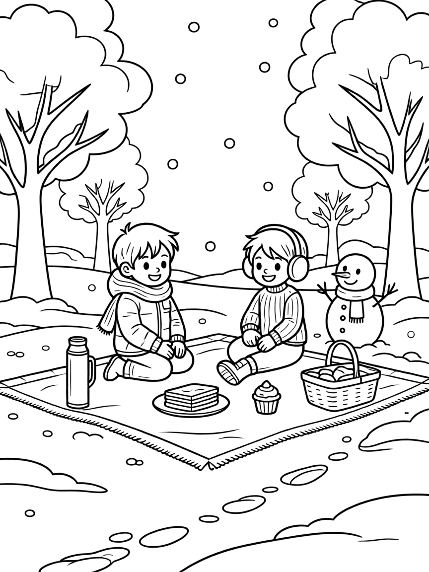 A winter picnic.
