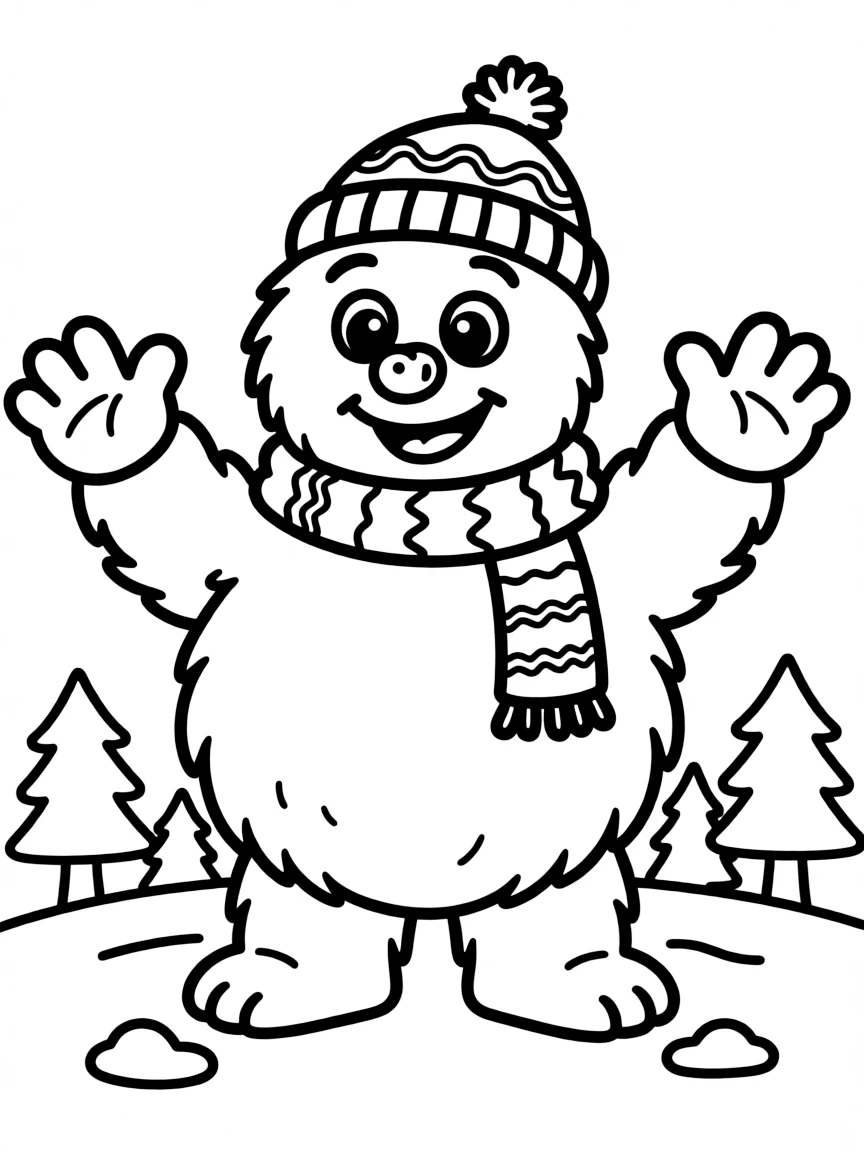 A friendly abominable snowman.