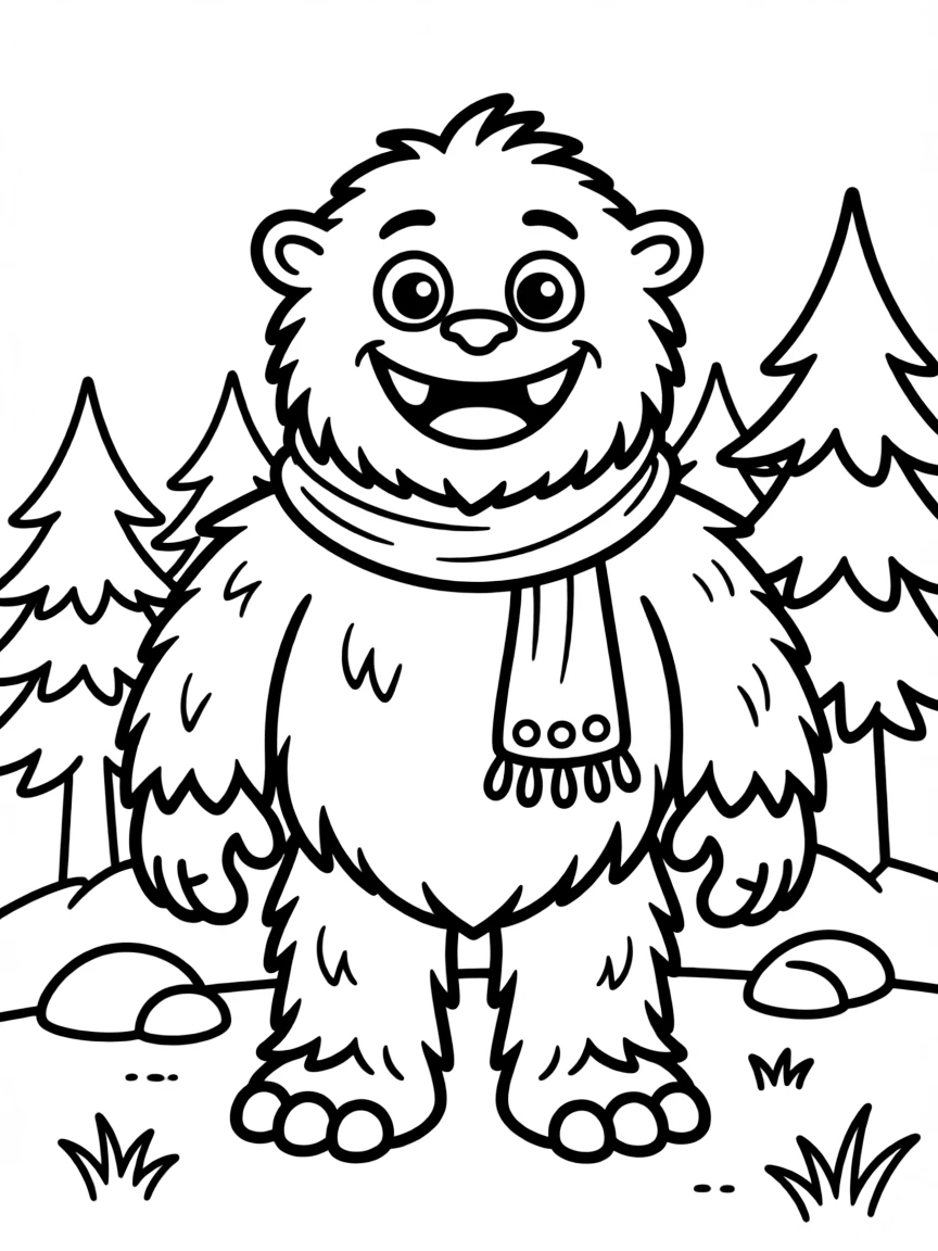 A friendly yeti.