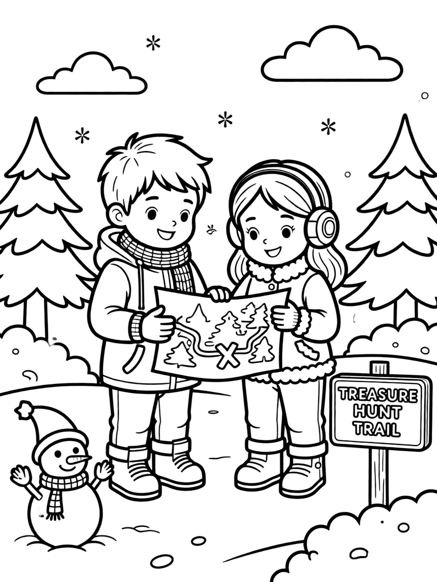 A winter treasure hunt.