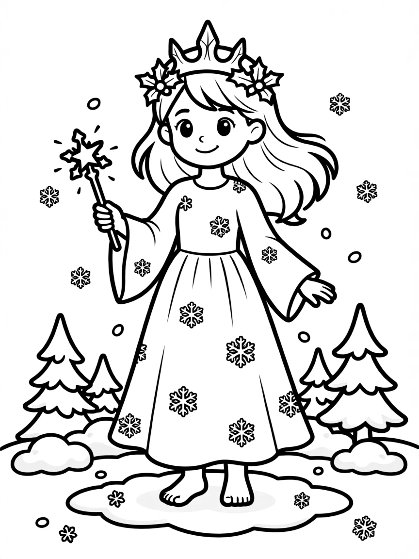 A friendly winter sprite.