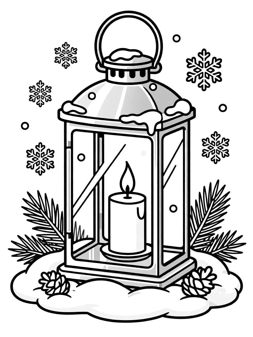 A winter lantern.