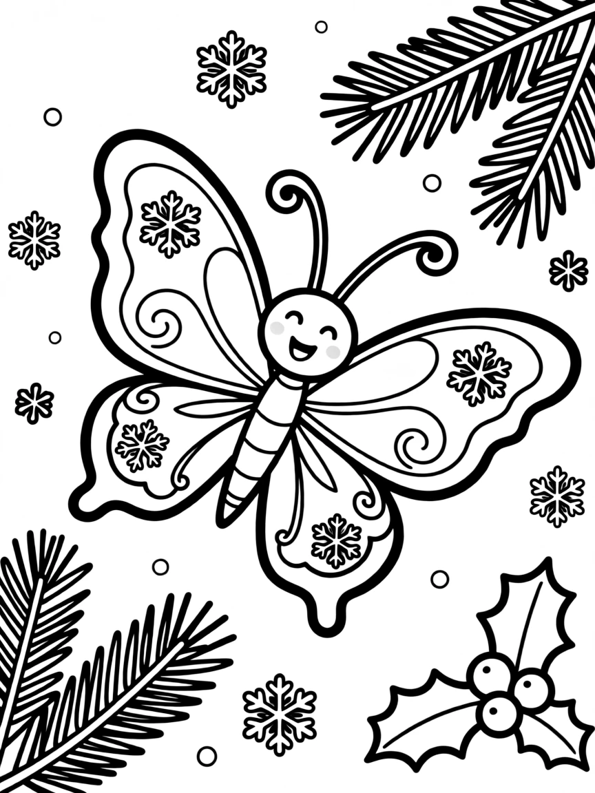 A happy little winter butterfly.