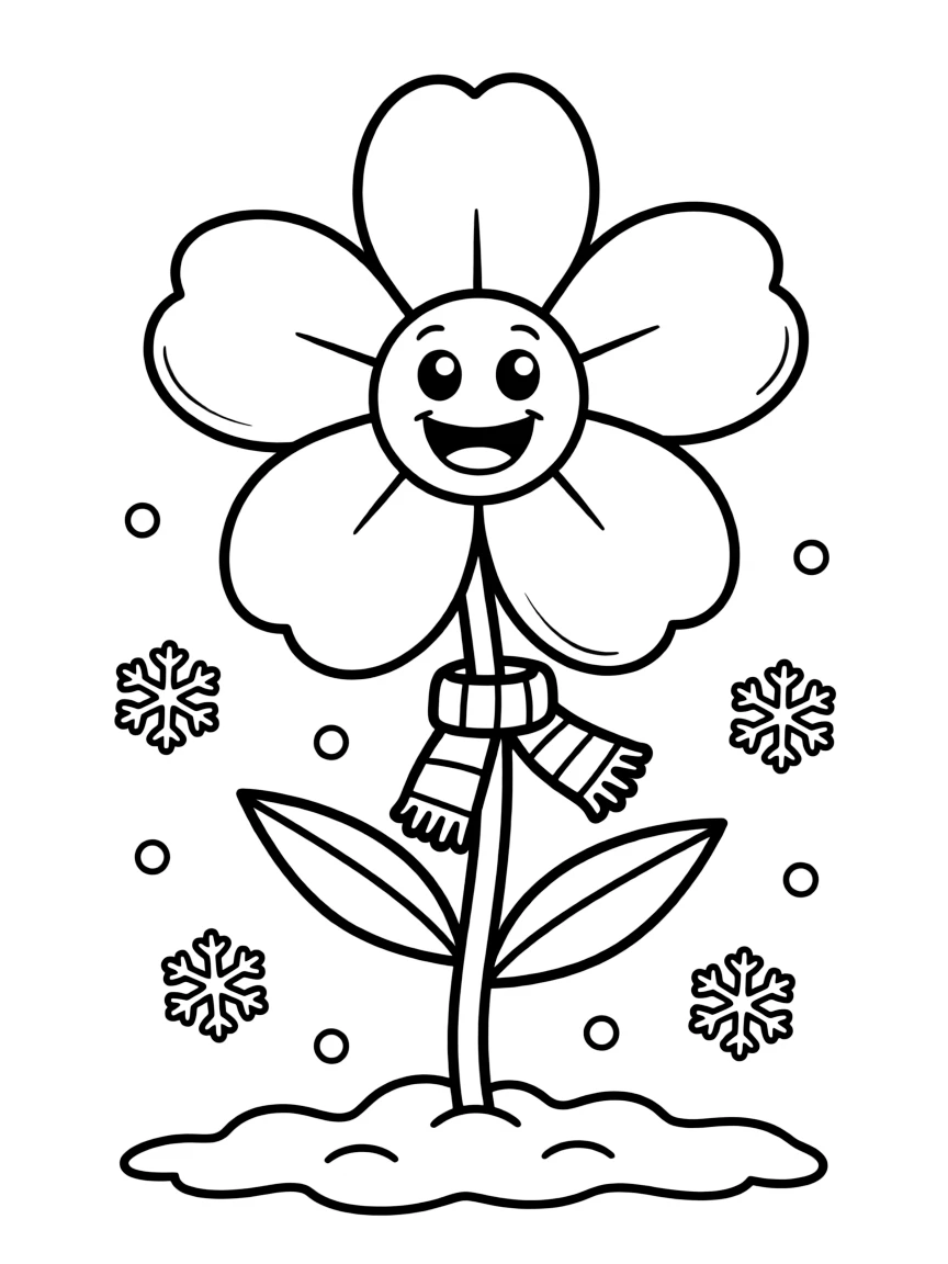 A happy little winter flower.