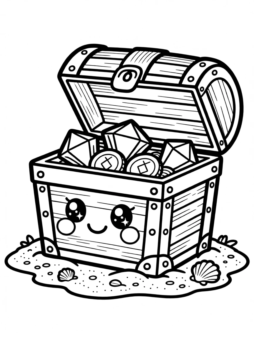 A kawaii treasure chest.