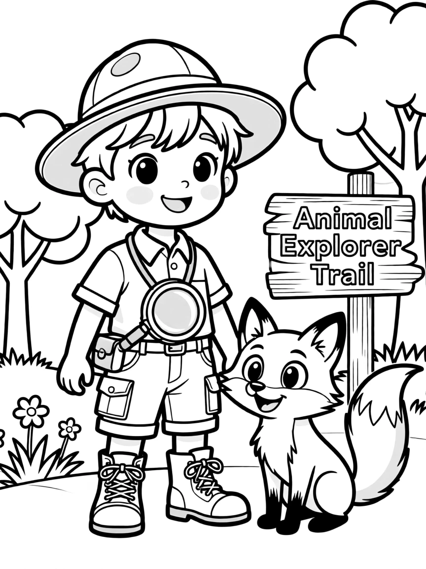 A playful animal explorer.