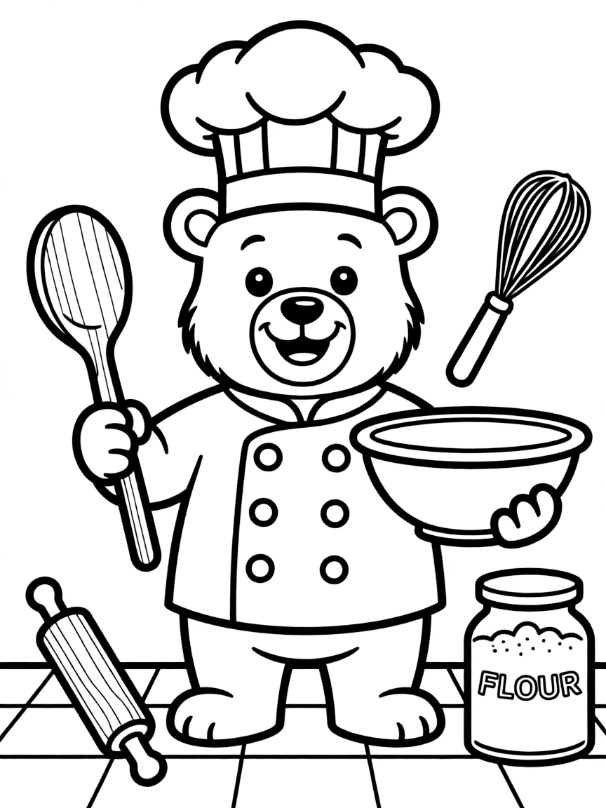 A happy animal chef.