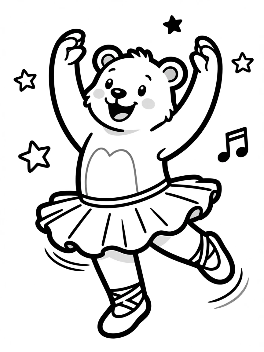 A cheerful animal dancer.