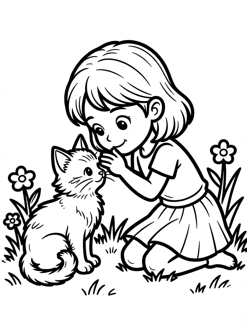 A little animal cat whisperer.