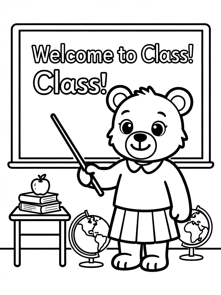 A cute animal teacher.