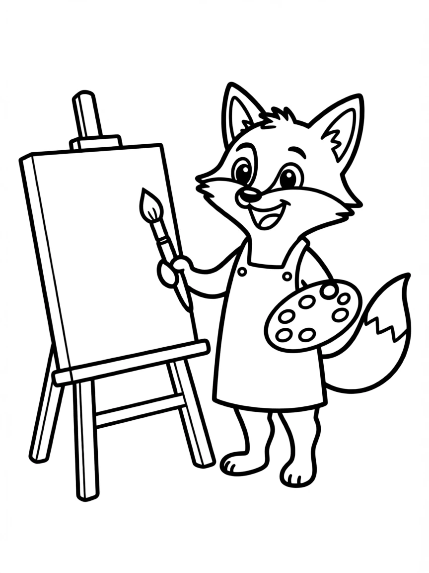 A smiling animal artist.