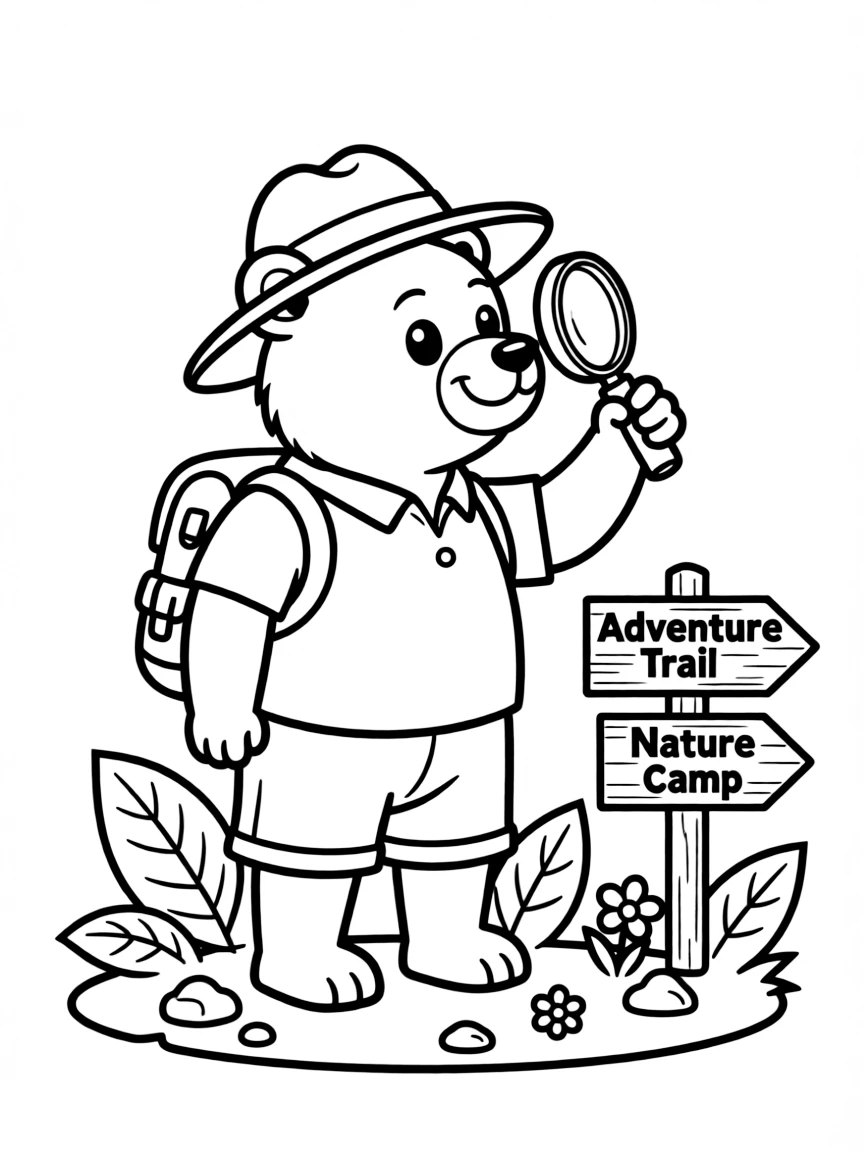 A smiling animal explorer.