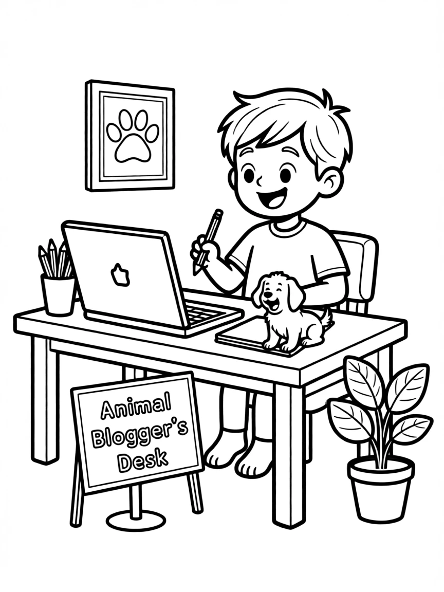 A joyful animal blogger.