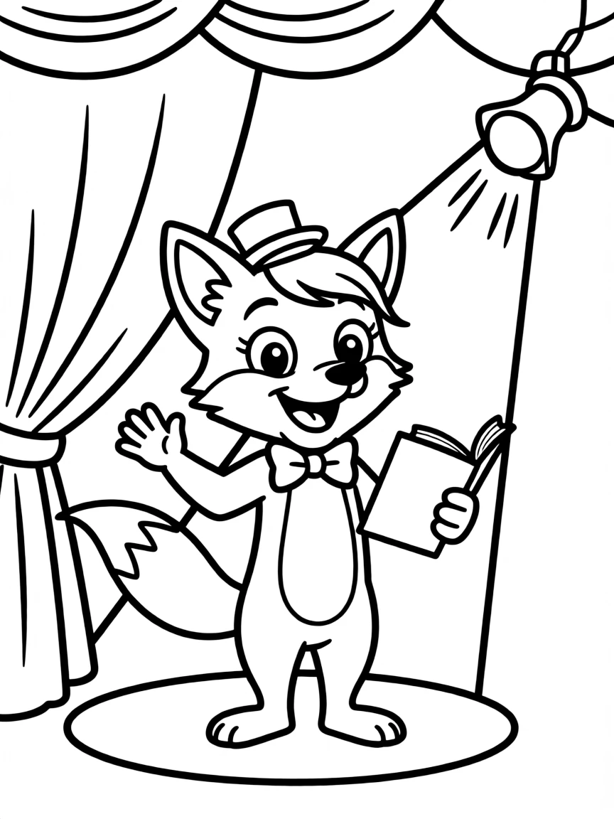 A cheerful animal actor.