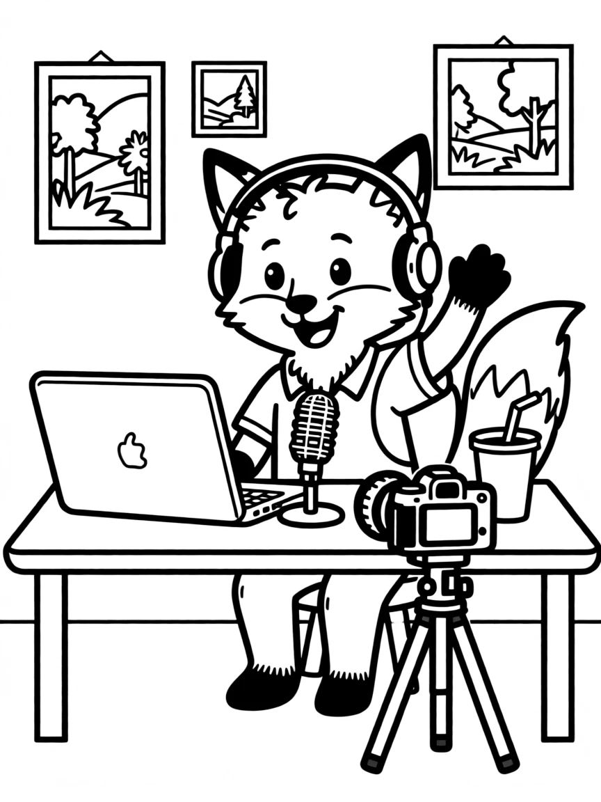 A cheerful animal vlogger.