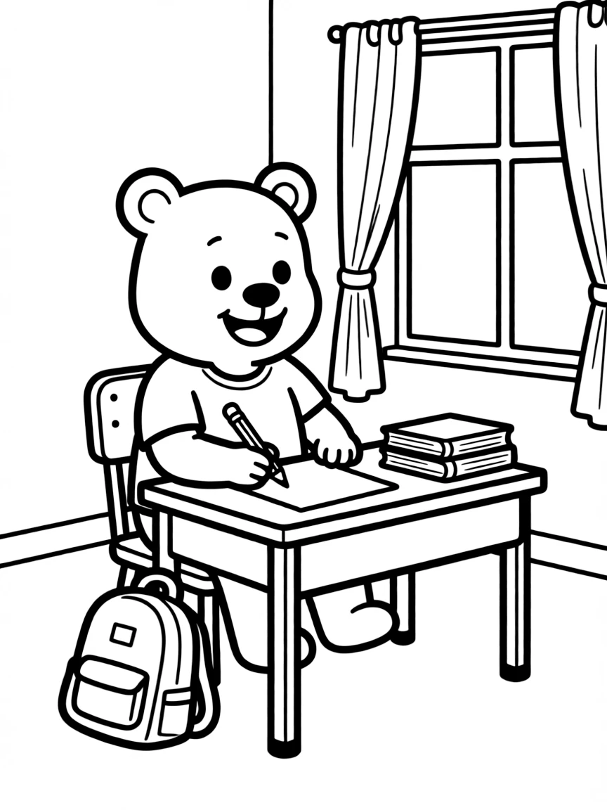 A happy animal student.