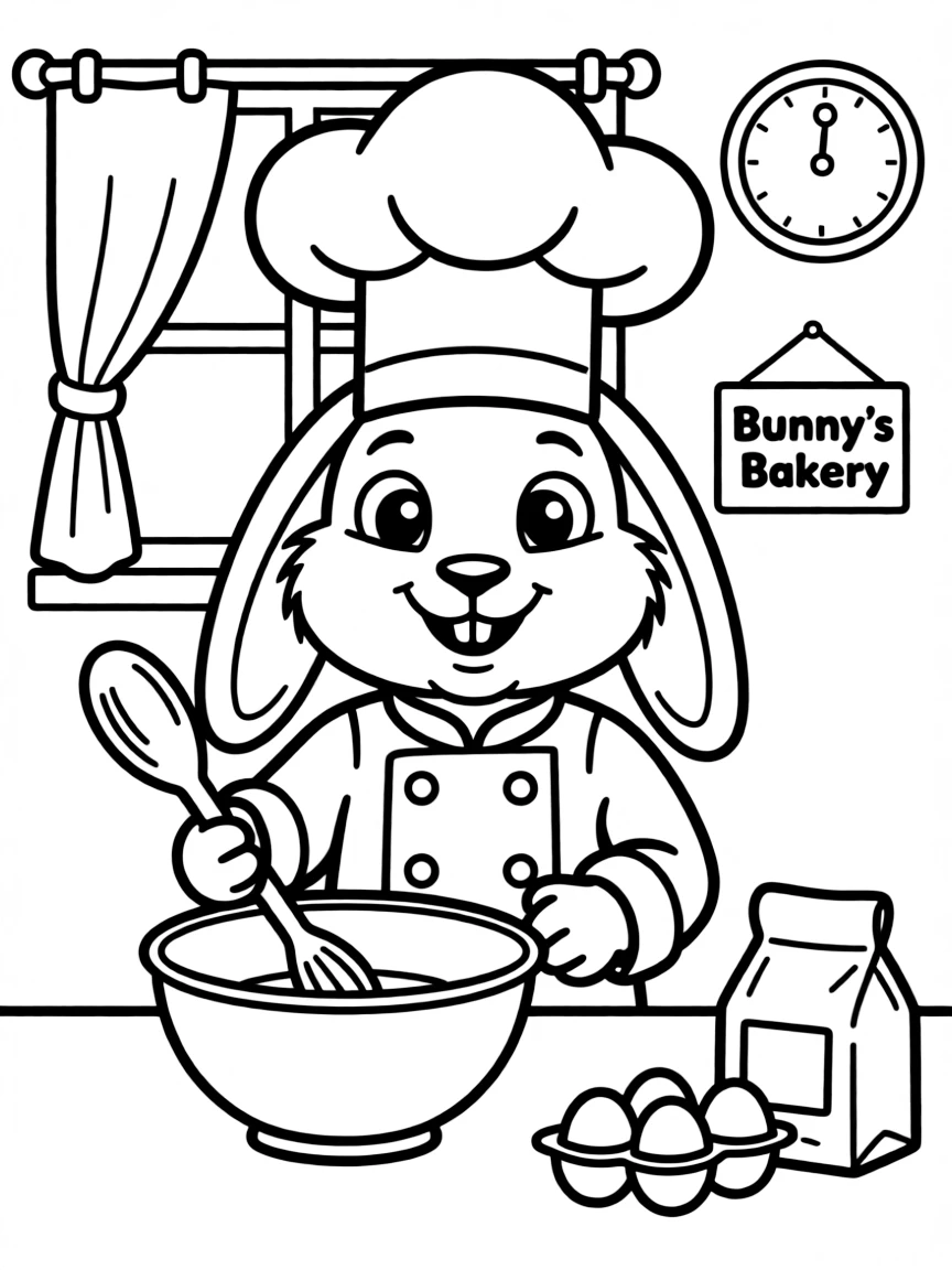 A cute animal chef.