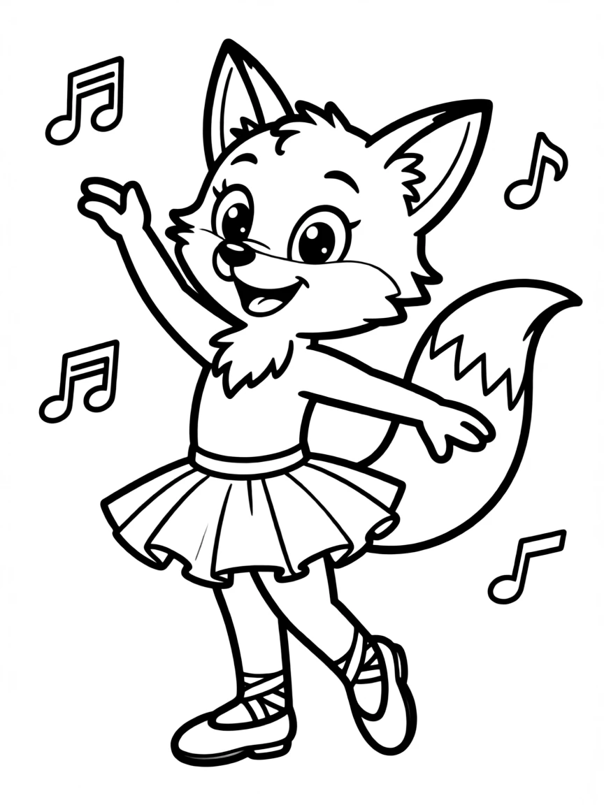 A smiling animal dancer.