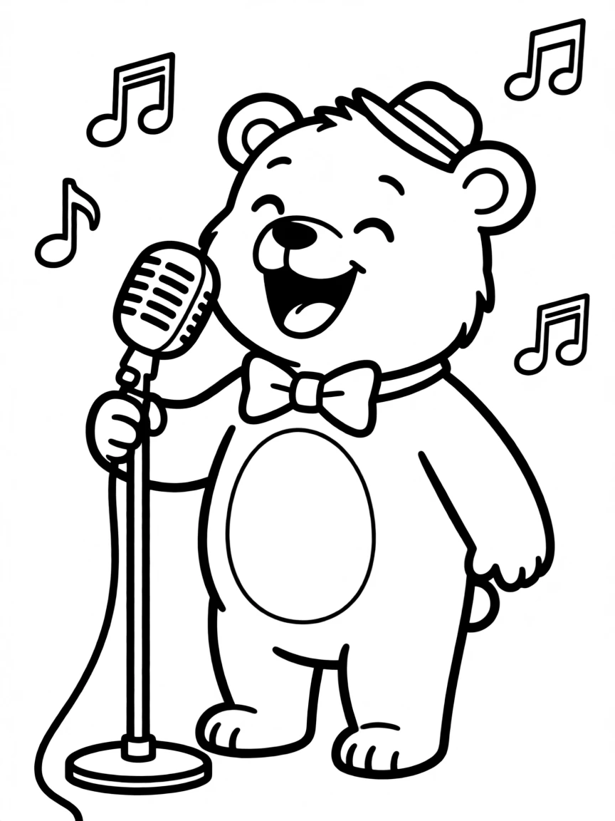 A happy animal singer.