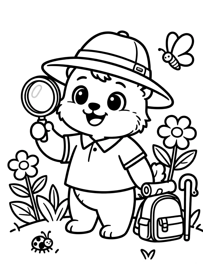 A kawaii animal explorer.