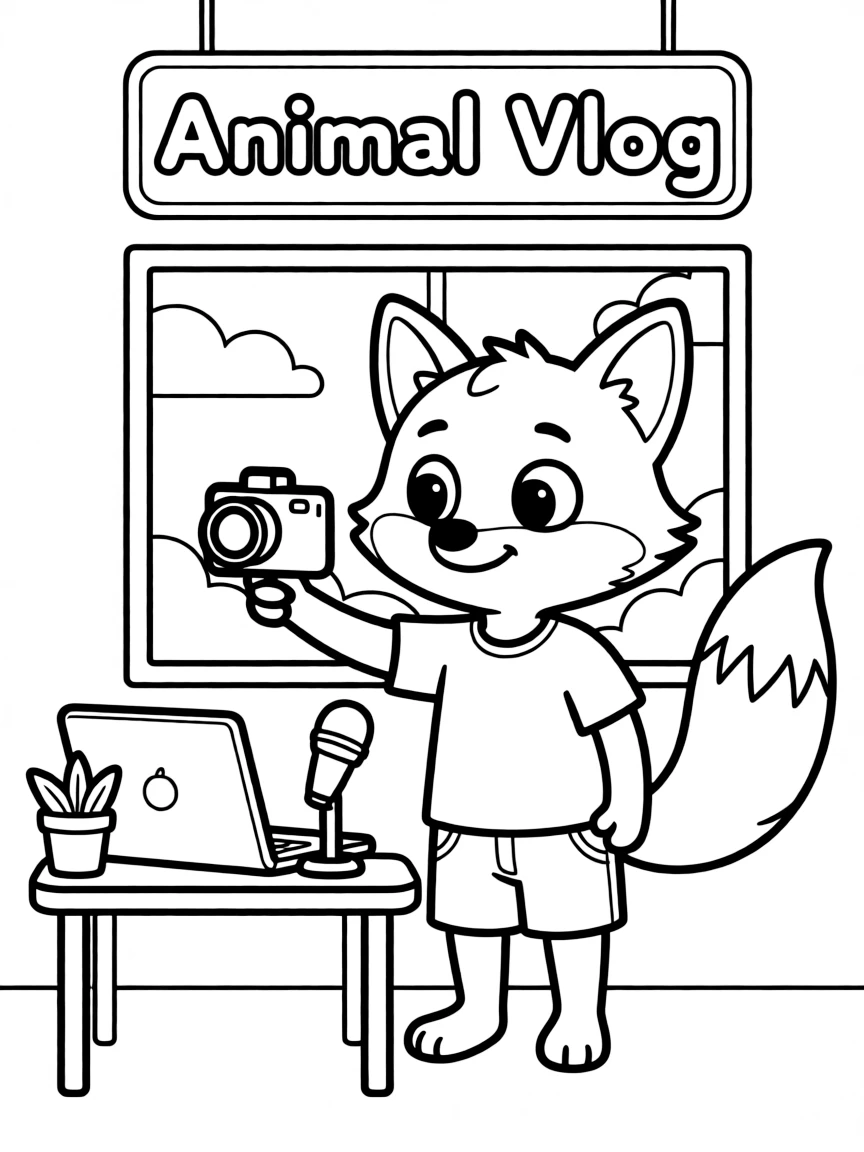 A cute animal vlogger.