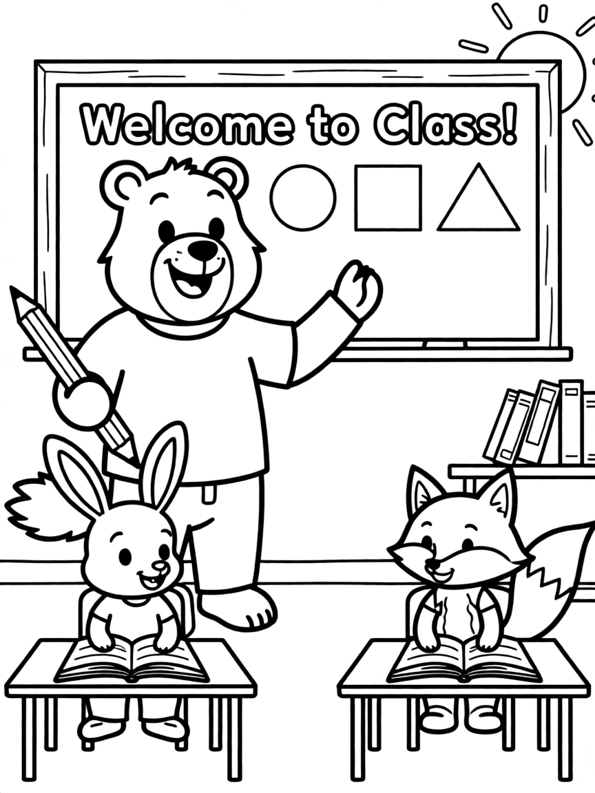 A joyful animal teacher.