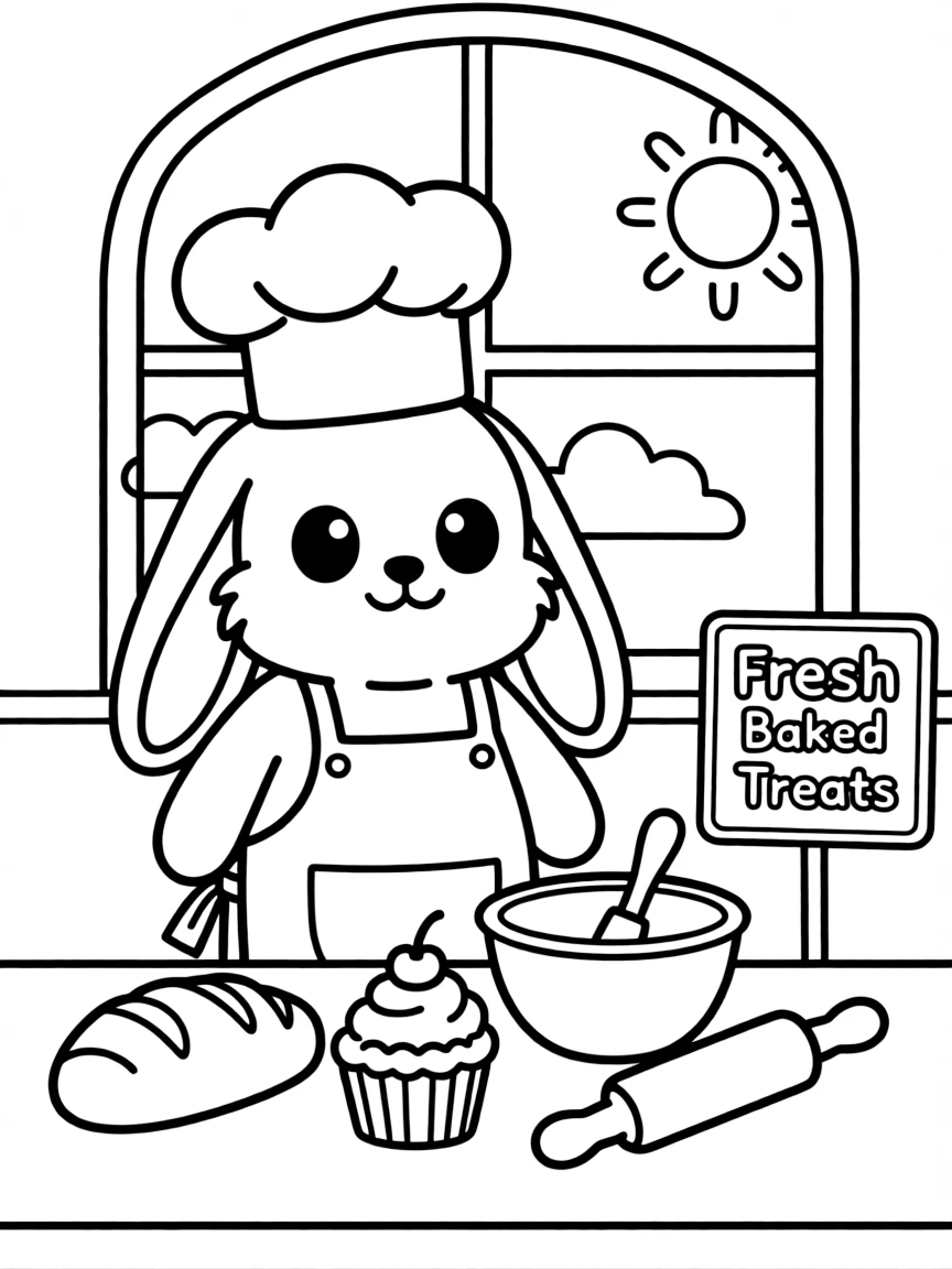 A kawaii animal baker.