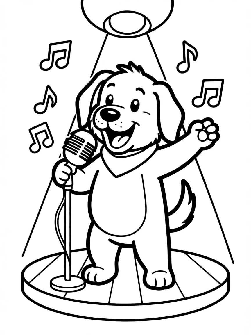 A playful animal singer.