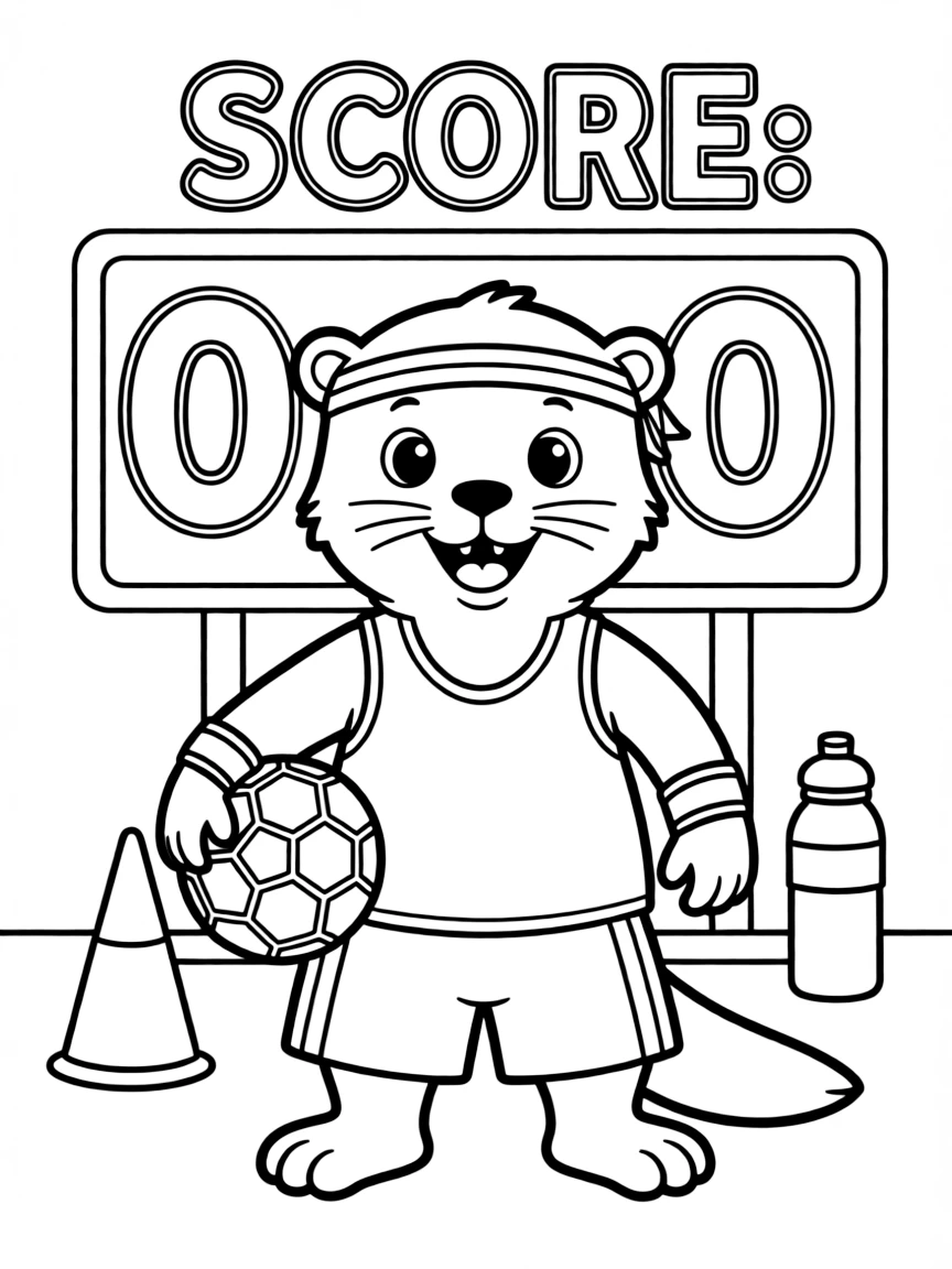 A cute animal athlete.