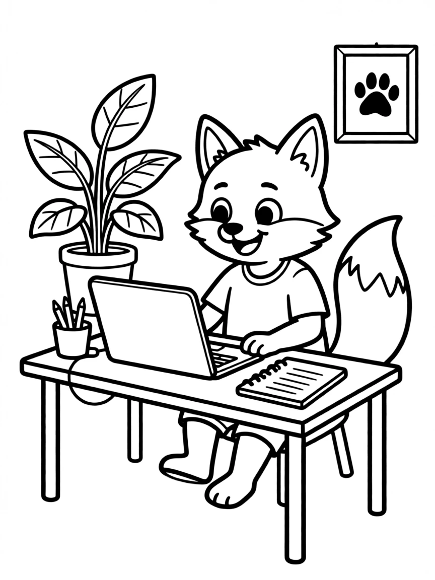 A playful animal blogger.