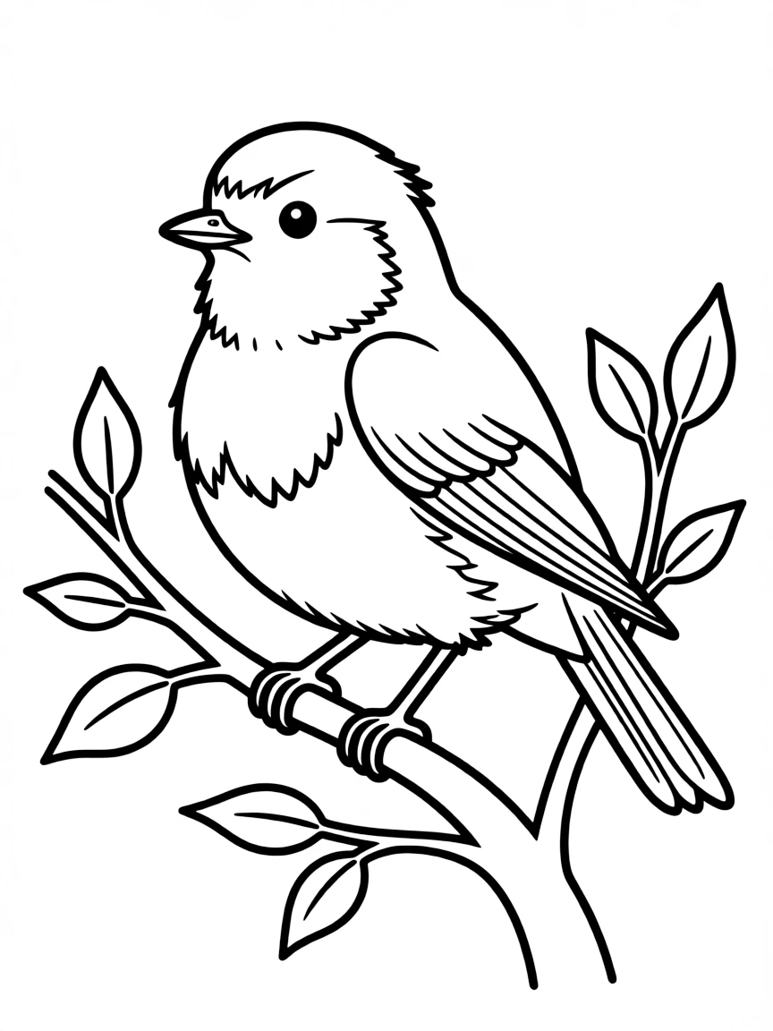 A friendly robin perched on a branch in Michigan.