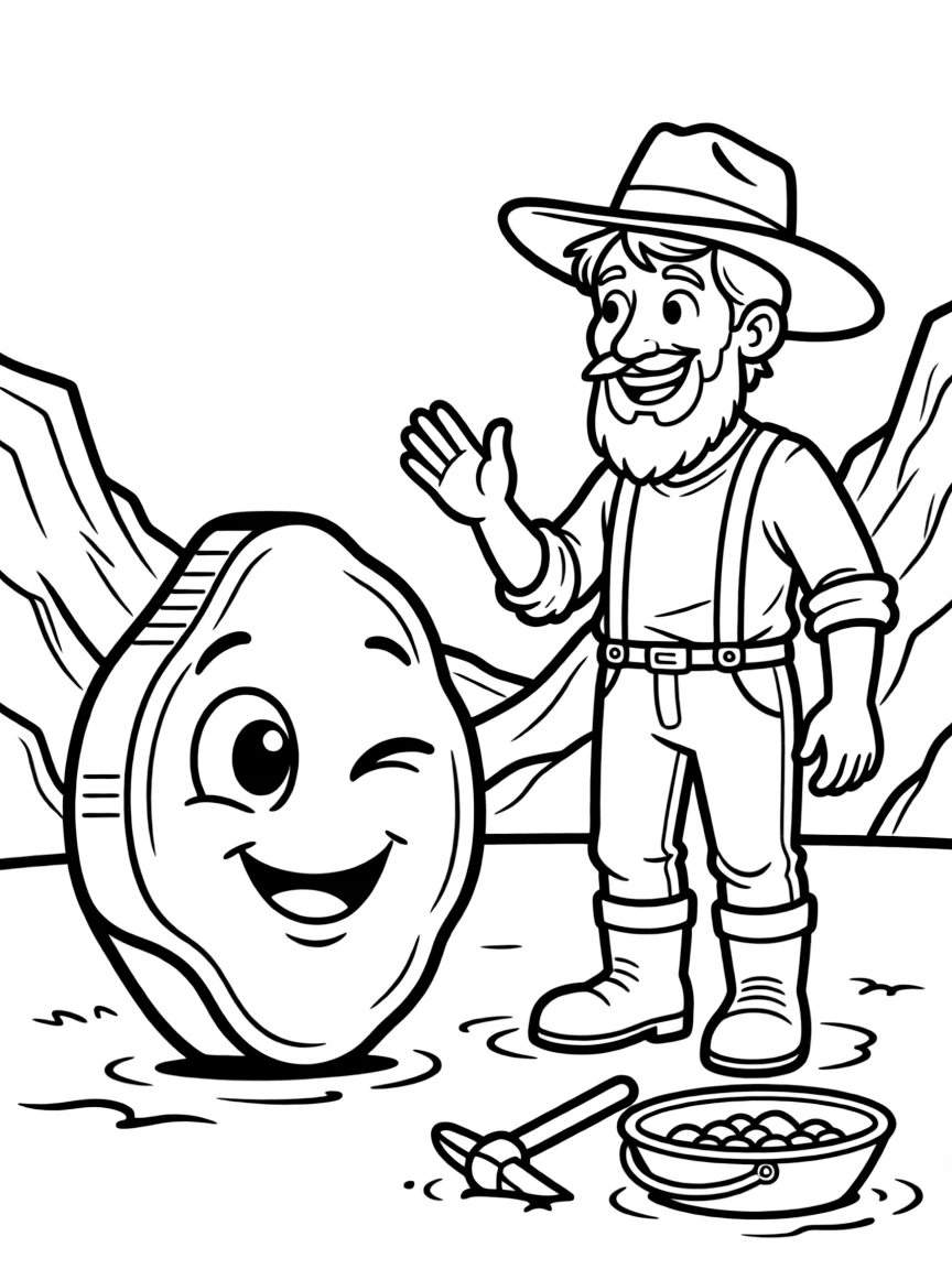 A tiny gold nugget winking at a prospector in California.