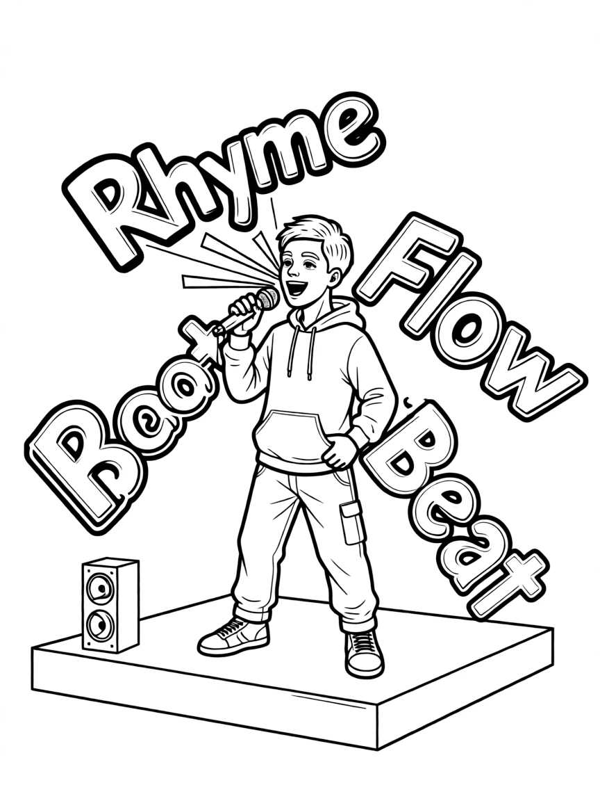 A battle rapper with word-projection powers