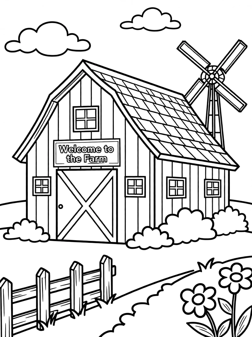 A barn in the countryside