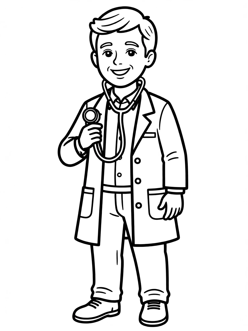 A doctor with a stethoscope
