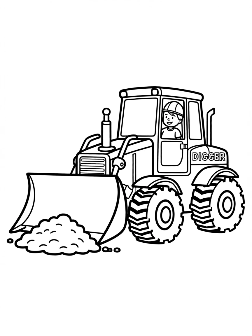 A bulldozer pushing dirt