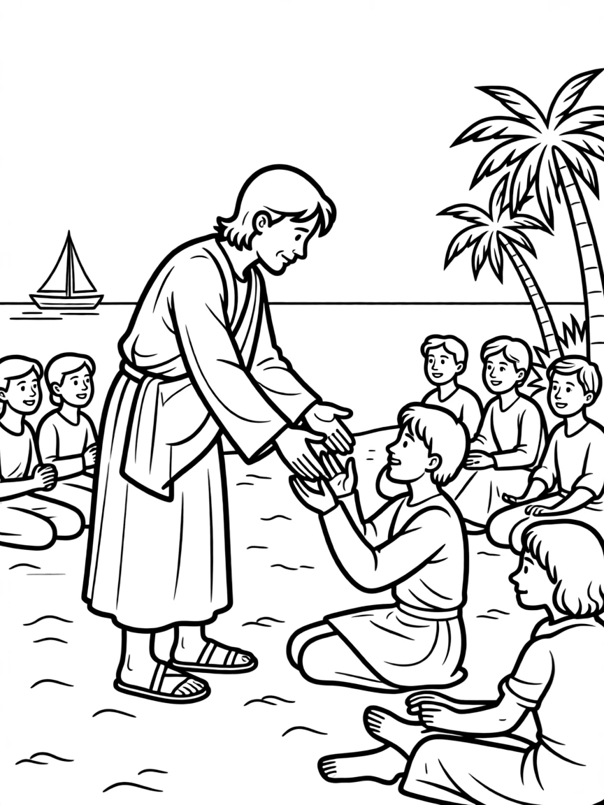 Paul healing many sick people on the island of Malta.