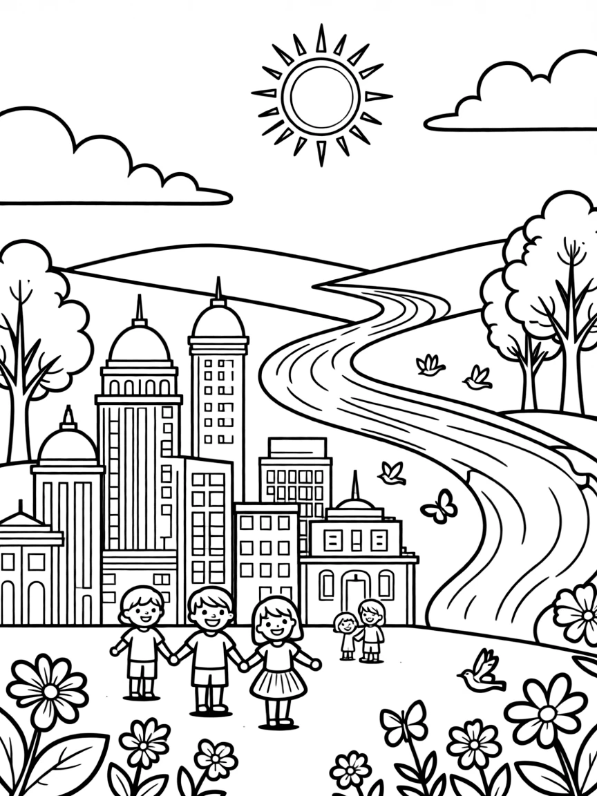 The New Heaven and New Earth, with a beautiful city and no more tears.