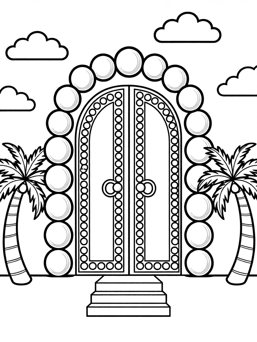The gates of the New Jerusalem, made of pearls.