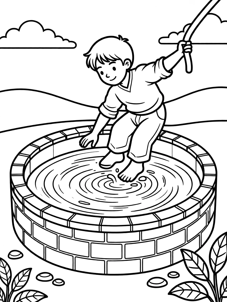 Jeremiah being thrown into a muddy cistern.