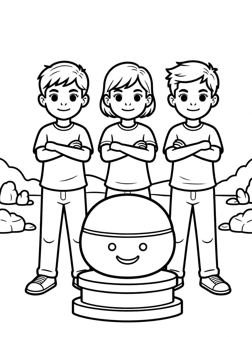 The three friends refusing to bow to the golden idol.