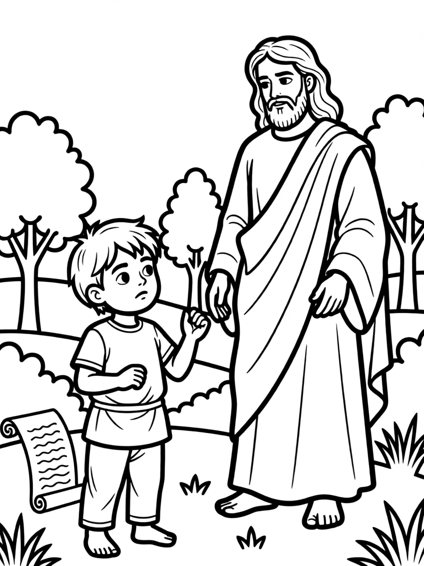 Habakkuk questioning God about injustice.
